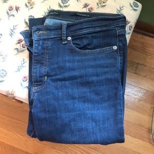 Banana Republic slim straight, dark wash jeans